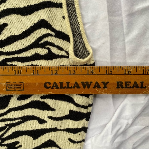 Proenza Schouler White Label Sleeveless Dress Midi Length Animal Print Designer - Picture 5 of 6